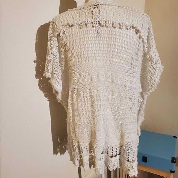 Chicos white crochet swimsuit cover - Picture 5 of 9